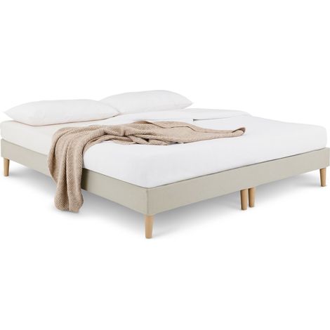 Sommier tapissier 180x200 RENNES Beige 180x200 cm
