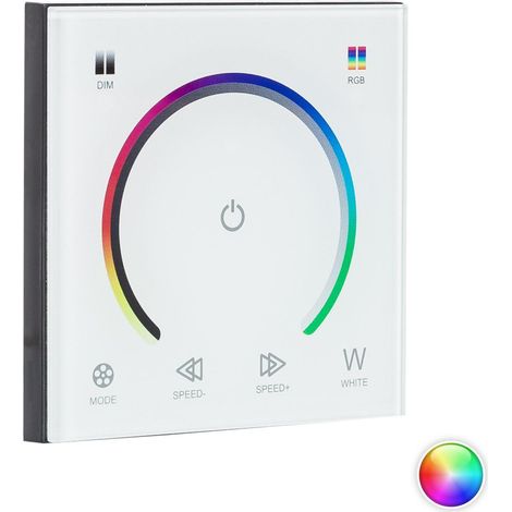 Controller Regolatore a Parete Touch per Striscia LED 12/24V DC RGB RGB (1/4)