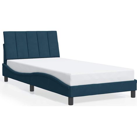 Maison Exclusive - Giroletto senza Materasso Hanko Blu 100x200 cm in Velluto (1/5)