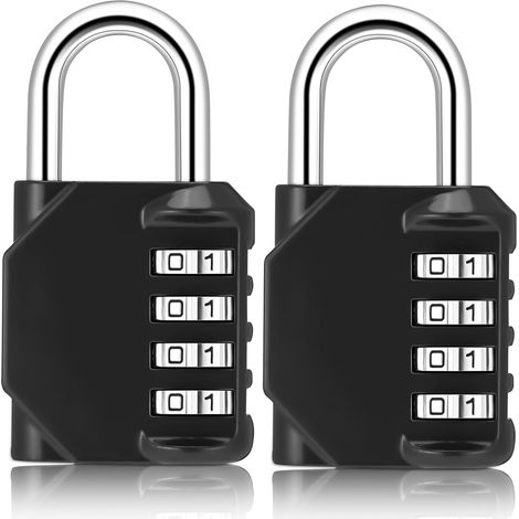 2-teiliges Code-Vorhängeschloss, rostbeständiges Code-Vorhängeschloss, 4-stelliges Code-Vorhängeschloss, Schließfach-Vorhängeschloss, schweres Metall-Code-Vorhängeschloss für Kofferschließfächer im Fr