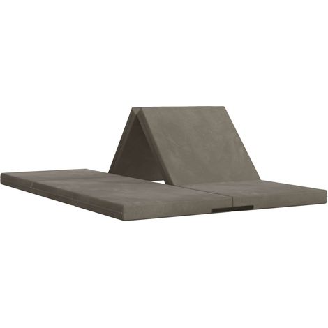 Klappsofa Bett 140 x 67 x 45 cm Hellgrau vidaXL