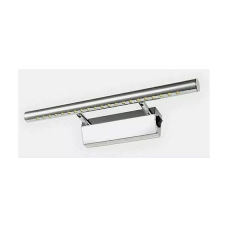 Applique murale LED 40 cm avec finition miroir en acier inoxydable - lumière blanche, interrupteur intégré, design moderne et économique. (1/5)