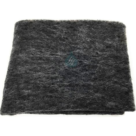 1 Filtre universel, 47 x 57 cm, Charbon actif, Fibres naturelles, Découpable, Hotte de cuisine