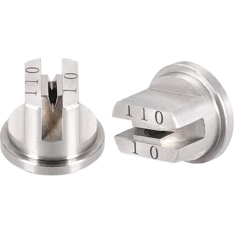 Plat Palette Embout Pulvérisation 110° Acier INOX Buse, 2Pcs (2mm Orifice Dia) (1/3)