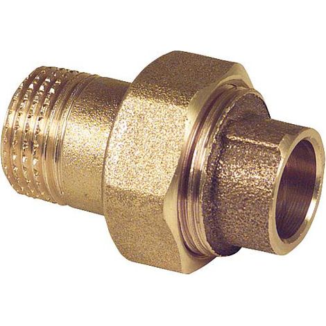 Raccord a souder en laiton rouge 4331g Raccord a vis joint plat 18-R 1/2" filet mâle WG906 " "