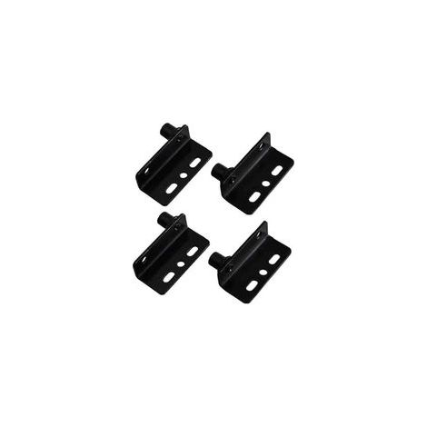 Charnières pivotantes noires robustes à tige dissimulée avec bague pour portes en bois, tiroirs, meubles, armoires, armoires (1/5)