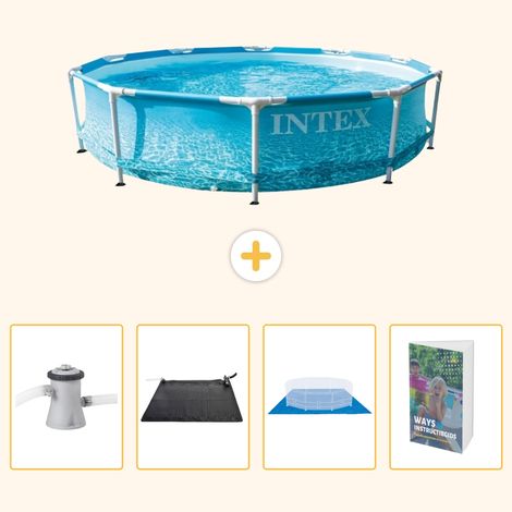 Intex Piscine Tubulaire Ronde - 305x76 cm - 5-pièces  SCB126 (1/5)