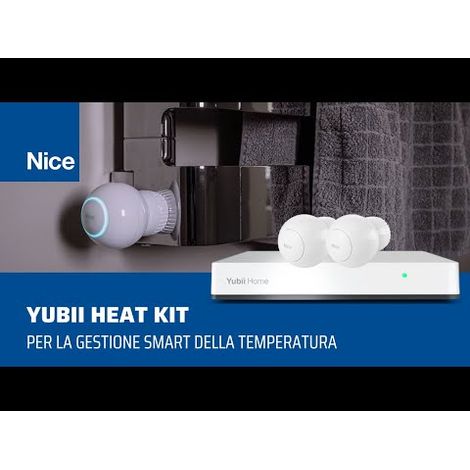 Nice Yubii Heat Kit – Kit Smart Home con 2 valvole termostatiche intelligenti Z-Wave  SKU YUBIIHEATKIT