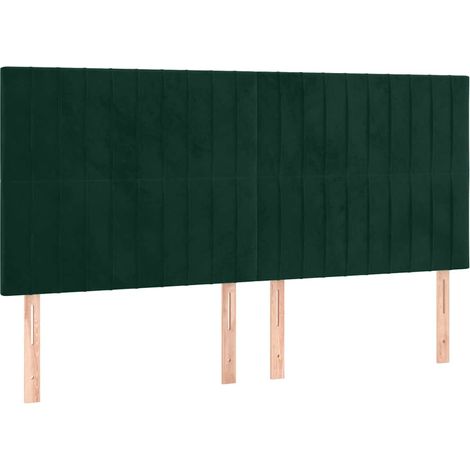 Maison Exclusive - Cabecero Terciopelo Verde Oscuro 180x5x118/128 (1/5)