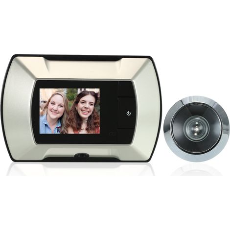 Judas de porte visuel avec écran TFT LCD 2,4 pouces, caméra sans fil, sonnette électrique numérique, pour surveillance d'entrée (1/5)
