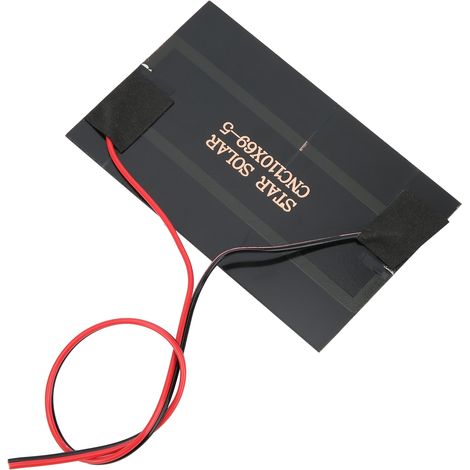 Panneau solaire en résine époxy 5 V CC 250 mA + câble rouge et noir de 30 cm (1/5)