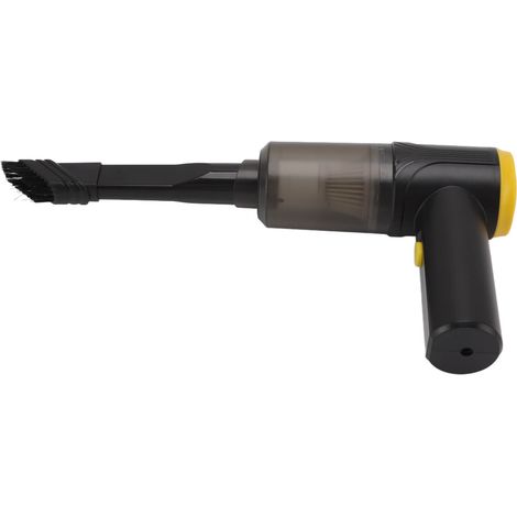 Aspirateur de voiture 12 000 Pa 2 en 1 pour usage humide et sec, sans fil, portable, rechargeable par USB, noir (1/5)