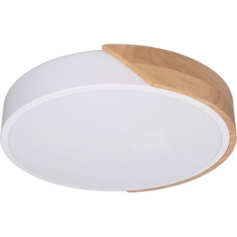 Plafonnier plat LED avec télécommande APP et variateur, 3 températures de couleur, pour salon chambre bureau (1/5)