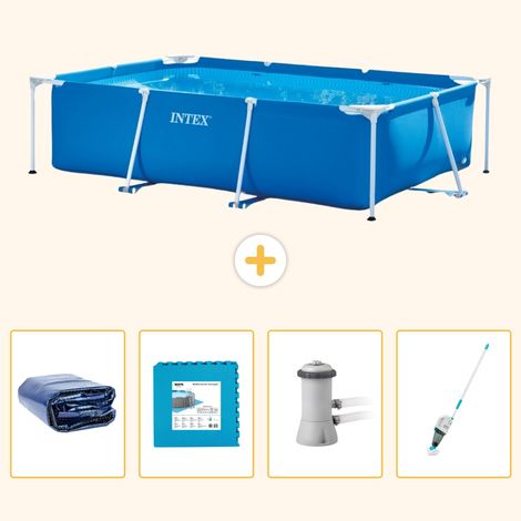 Intex Piscine Tubulaire Rectangulaire - 300x200x75 cm - 5-pièces S145 (1/5)