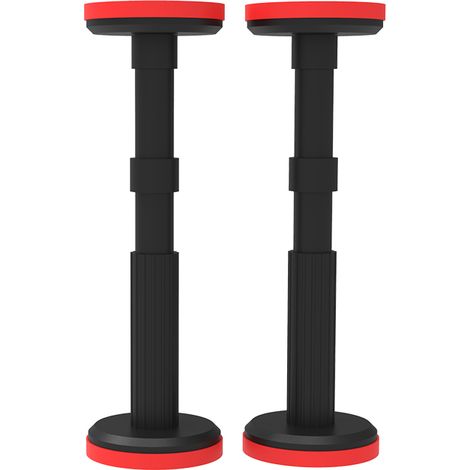 Lot de 2 barres de support télescopiques réglables de 25 à 44cm - Supporte jusqu'à 200 kg - Support télescopique pour armoire, canapé, armoires murales, armoires de salle de bain (1/5)
