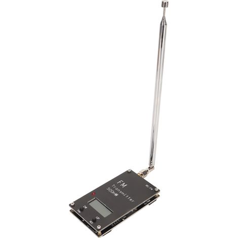Professioneller FM-Transmitter 2000 m, 0,5 W, 500 mW, Langstrecken-Stereomodul 76–108 MHz mit digitalem LCD-Display