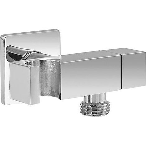 Raccord de douche coude DN15 avec obturation