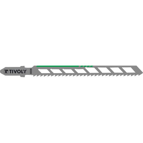 Tivoly • 2 Lames de Scie Sauteuse • Coupe Droite • Coupe Précise • Attache Type T • Pour la Menuiserie (1/2)