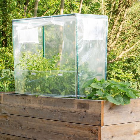 Vitavia Hochbeetabdeckung "Eckig S", transparent, S / 88 x 55 x 95 cm (1/4)