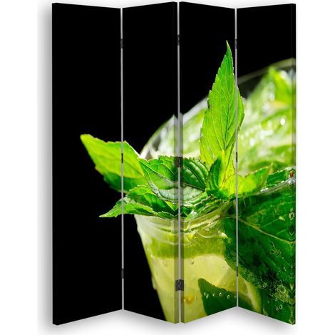 Paravento bilaterale, Menta rinfrescante - 145x170 (1/5)
