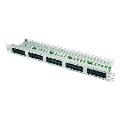 Telegärtner 19" ISDN-Panel 50-Port 1HE, RAL7035 MPPISDN 50-H kurz (1/5)