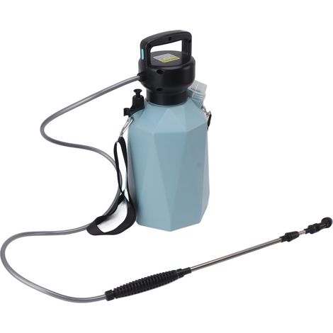 Pulvérisateur électrique à 3 buses, batterie 2400 mAh 3,7 V, 5 L, pour la fertilisation des plantes et le jardin, couleur bleu losange. (1/5)