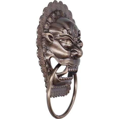 Anneau de porte anneau de traction antirouille tête d animal (1/5)