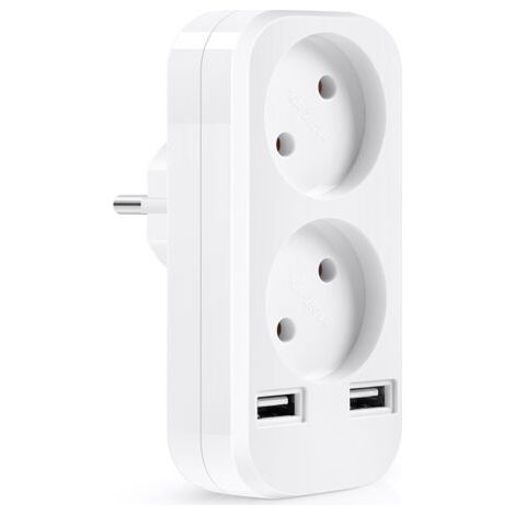 Double prise USB 5V 2a de style européen, adaptateur de prise,