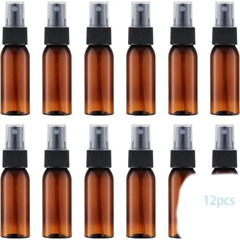 30ml Ambre Flacon Spray Vide (12 Pices) Vaporisateur Parfum, Bouteille Rechargeable De Voyage, Pulvrisateur Atomiseur Pour Cosmtique (1/5)