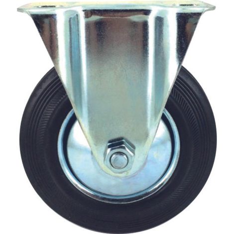 roulette caoutchouc fixe d125
