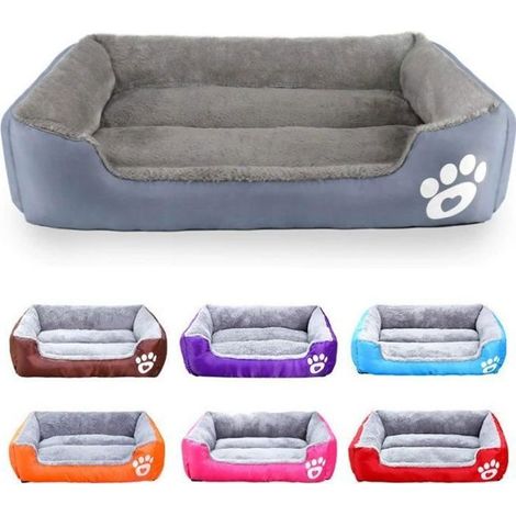 Panier Chien Lit pour Chien Coussin pour Chien Chat Lavable Extra-Doux Confortable et Mignon Coussin pour lit de Chat Chien, aux (1/4)