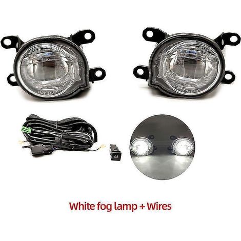 Passend für Toyota Yaris 20-21 Yaris LED Weißgold Nebelscheinwerfer-Baugruppe, passend für Nebelscheinwerferrahmen (LED-Weißnebelscheinwerfer-Kabelbaum) (1/5)