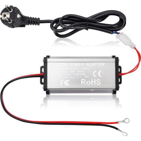 Adaptateur d'alimentation 240 V à 12 V Transformateur, Transformateur pour Chauffage Diesel 5kW/8kW, Convertisseur de Tension, Transfo AC à DC 200W pour Caravane, Camping-Car, Garage