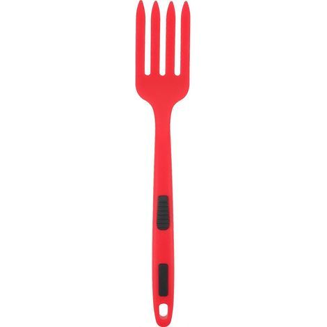 Wiederverwendbare, abwaschbare Pastagabel, große ergonomische Gabel – 29,5 x 5,3 x 2,4 cm – Rot (1/4)
