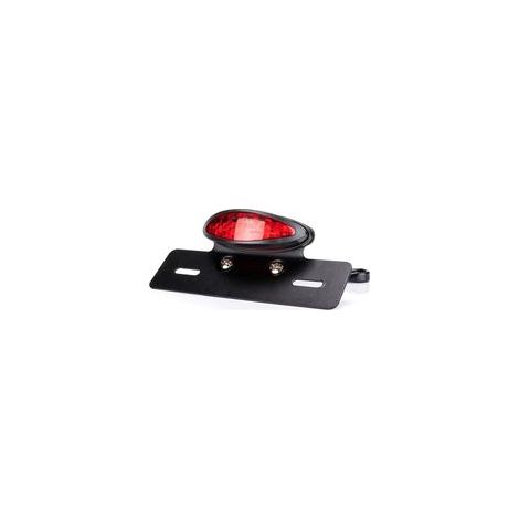 Luz trasera de motocicleta, luz de freno, luz de matrícula, rojo y blanco, modelo: Rojo