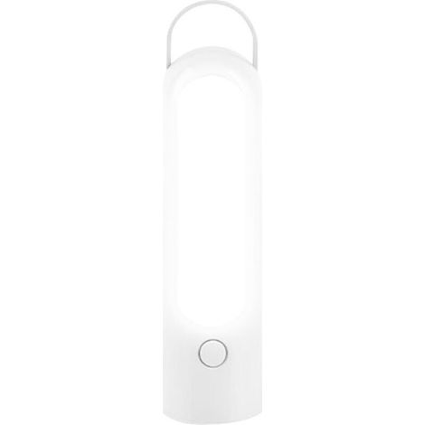 White camping torch, 4.5 x 4.5 x 17.8 cm, portable rechargeable LED night light, suitable for camping and outdoor lighting. (1/5)