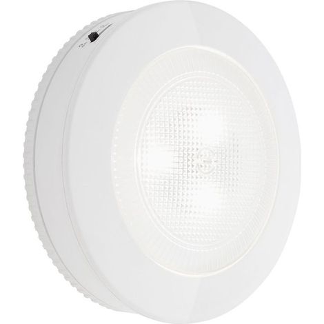 LED Push-Light, Ø 9,1 cm, 0,4 W, blanc, Briloner Leuchten (1/3)