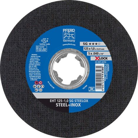 PFERD TOOLS SG STEELOX 61341113 Trennscheibe gerade 125 mm 25 St. Edelstahl, Stahl (1/5)