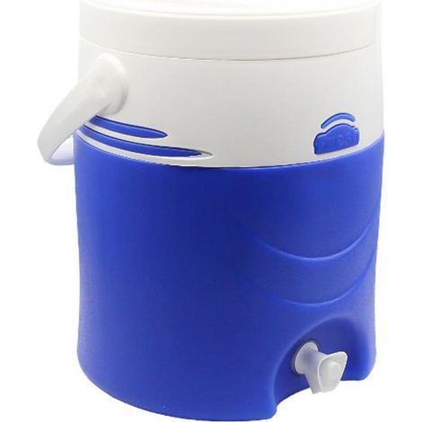 KORMAX bidon termo grifo azul 12l atlas , Bidón termo con grifo Kormax de 12 litros en color azul, ideal para mantener bebidas frías o calientes durante más tiempo en actividades a