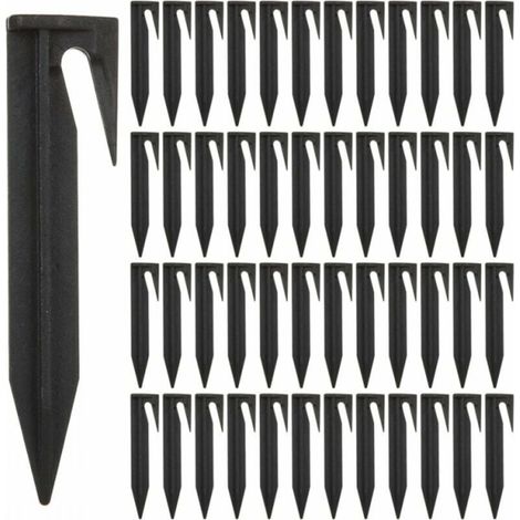 50 broches de fixation pour câble périphérique, broche métallique pour tondeuses à gazon robotisées, accessoires pour tondeuses à gazon robotisées, crochets pour tondeuses à gazon robotisées (1/4)