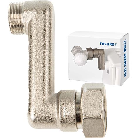 1 - Raccord En S - Radiateur - Compensation De Hauteur 60 Mm - Laiton Nickelé - DN 15 X DN 20 - Pour Système De Chauffage (1/5)