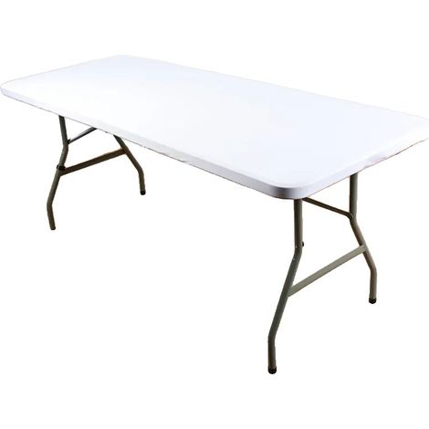 Tovaglia, resistente all'acqua, facile da pulire, BIANCA, 243x76 cm - d (1/2)