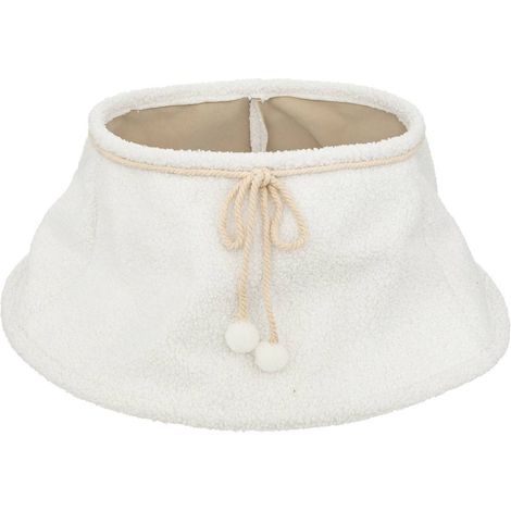 Bouclette abete copripiedi d.56cm bianco - Feeric lights & christmas