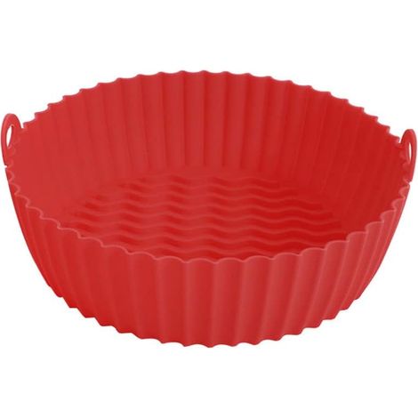 Lèchefrite Silicone pour Friteuse Air, Tapis de Cuisson Réutilisable, Moule à Gâteau Antiadhésif, Protecteur de Four Portable, Lot Familial Lavable, Accessoire de Cuisine (1/5)