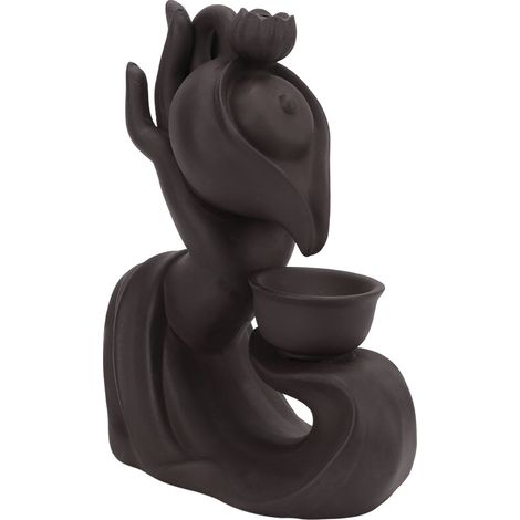 Support de bâton d'encens en grès violet, fait main, coupe manuelle, pour bureau, salle de classe et chambre, élégant et zen. (1/5)