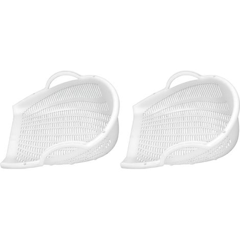Ground Sieve, 2 Pieces Thick Plastic Sieve with Double (1/5)