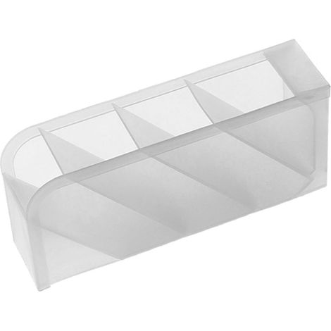 Présentoir à rouges à lèvres portable avec 4 compartiments, idéal pour coiffeuse, dortoir ou bureau. (1/5)