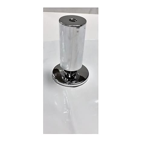 PIEDINO IN ABS CM. 9 CROMO P1808. Prezzo per 1 pezzo. (1/2)