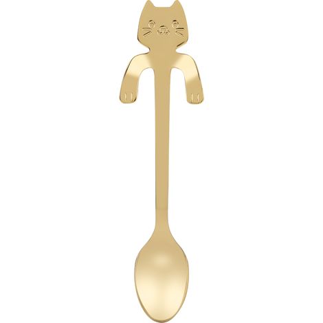 Cuillère en acier inoxydable style chat, réutilisable et durable, cuillère de mélange 05 (1/5)