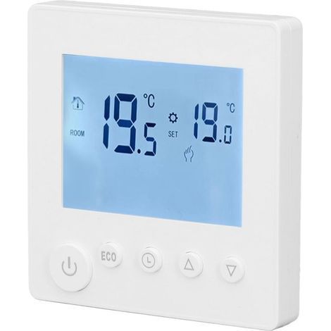 3A Water Heating Thermostat with ABS LCD Display Smart Home Temperature Controller 95-240V (1/5)